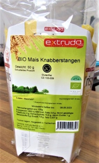 -20% Bio- Mais-Knuspersticks - glutenfrei (50 g)